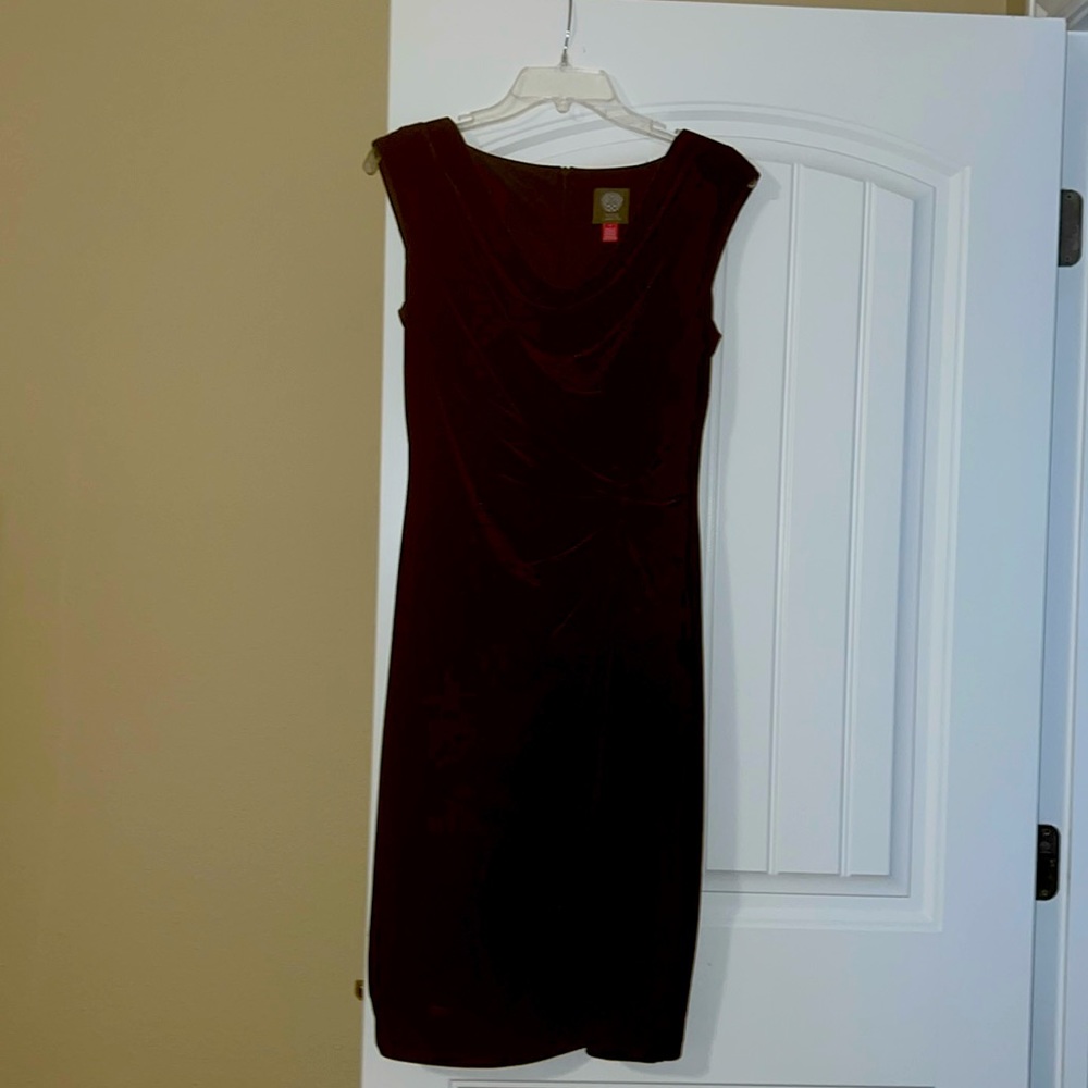 EUC Vince Camaro navy velvet dress